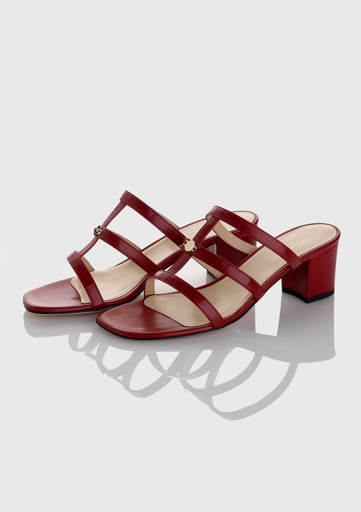 Sandalo Gemma Rosso Ciliegia