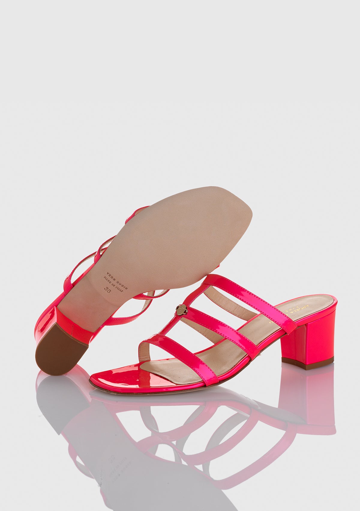 Sandalo Gemma Rosa Fluo